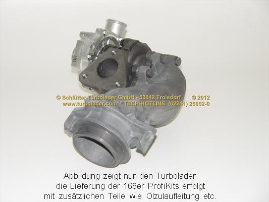Schlütter Turbolader 166-00450 - Турбина, компрессор autodnr.net