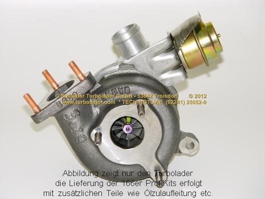 Schlütter Turbolader 166-00550 - Компресор, наддув autocars.com.ua