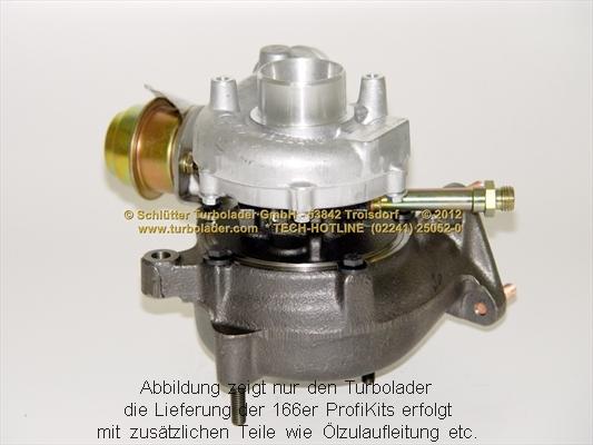 Schlütter Turbolader 166-00550 - Компресор, наддув autocars.com.ua