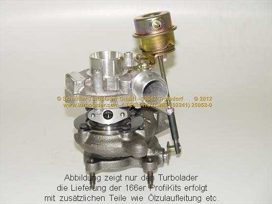 Schlütter Turbolader 166-00580 - Компресор, наддув autocars.com.ua