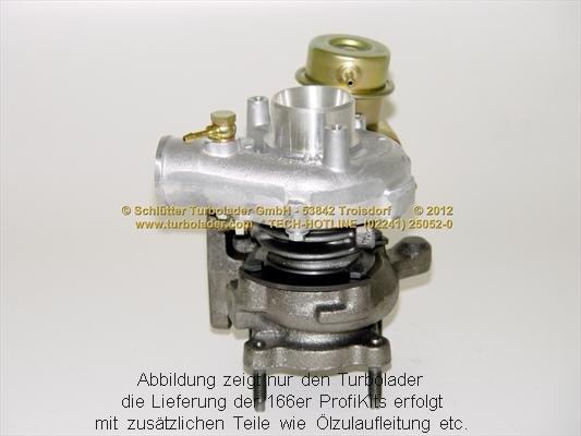 Schlütter Turbolader 166-00610 - Компресор, наддув autocars.com.ua