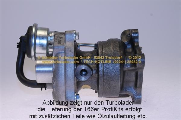 Schlütter Turbolader 166-00855 - Компресор, наддув autocars.com.ua