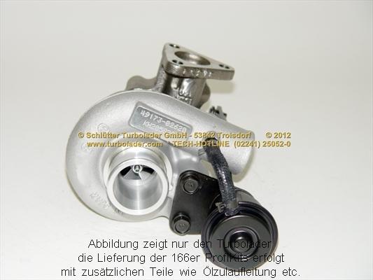 Schlütter Turbolader 166-00870 - Компресор, наддув autocars.com.ua