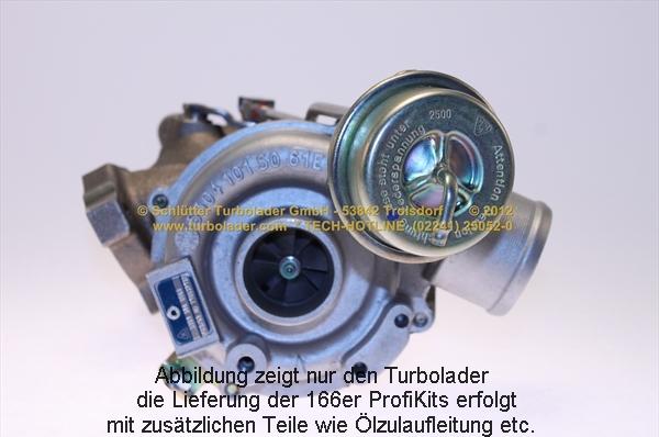 Schlütter Turbolader 166-00900 - Компресор, наддув autocars.com.ua