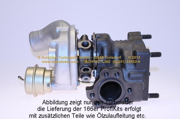 Schlütter Turbolader 166-00915 - Компресор, наддув autocars.com.ua