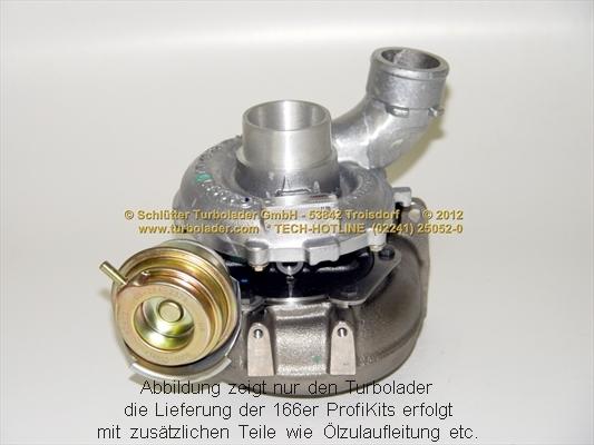 Schlütter Turbolader 166-02030 - Компресор, наддув autocars.com.ua