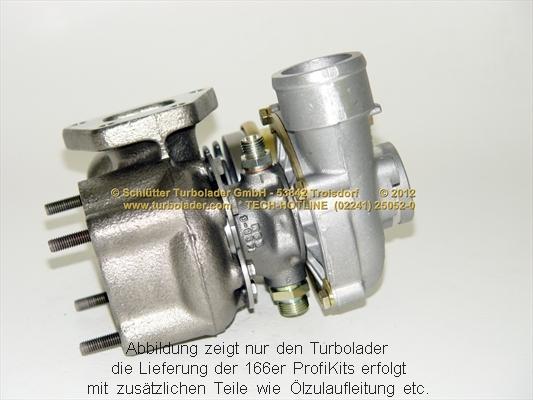 Schlütter Turbolader 166-02170 - Компресор, наддув autocars.com.ua