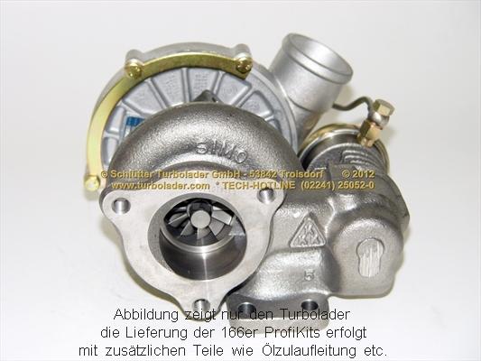 Schlütter Turbolader 166-02190 - Компресор, наддув autocars.com.ua