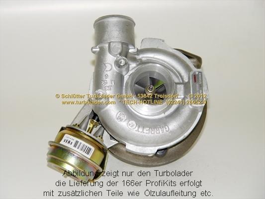 Schlütter Turbolader 166-03001 D - Компресор, наддув autocars.com.ua