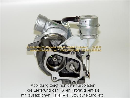 Schlütter Turbolader 166-05020 - Компресор, наддув autocars.com.ua