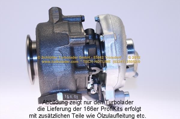 Schlütter Turbolader 166-05185EOL - Компресор, наддув autocars.com.ua