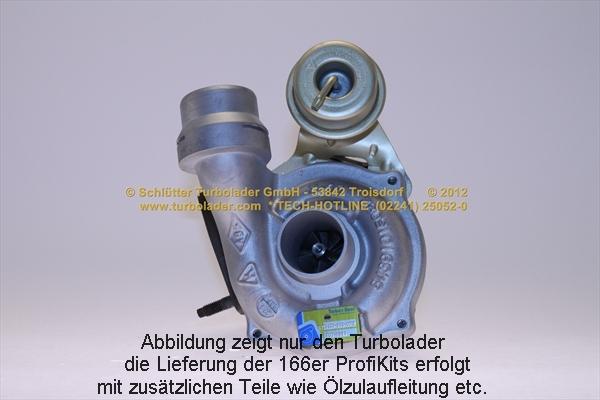 Schlütter Turbolader 166-09250 - Турбина, компрессор autodnr.net