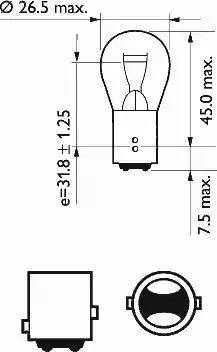 SCT-MANNOL 202068 - Лампа накаливания P21-5W Long Life 12V 21-5W BAY15d цена за упаковку 10 шт autodnr.net