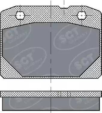 SCT-MANNOL SP 102 PR - Тормозные колодки, дисковые, комплект avtokuzovplus.com.ua