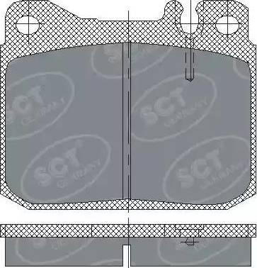 SCT-MANNOL SP 103 PR - Тормозные колодки, дисковые, комплект avtokuzovplus.com.ua