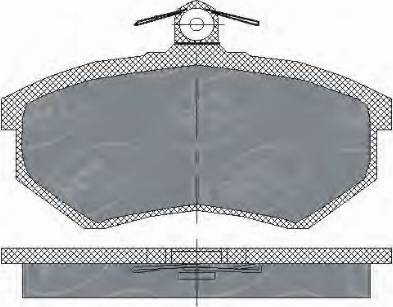 SCT-MANNOL SP 176 - Тормозные колодки, дисковые, комплект autodnr.net