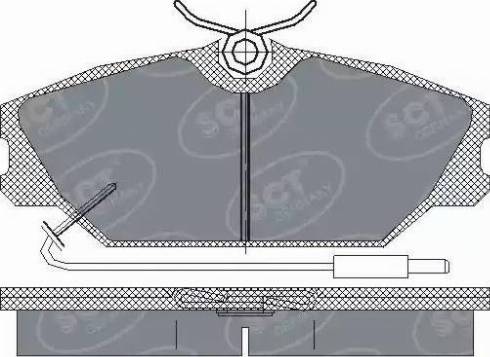 SCT-MANNOL SP 215 PR - Тормозные колодки, дисковые, комплект autodnr.net