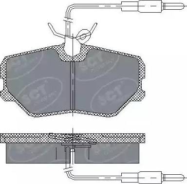 SCT-MANNOL SP 221 PR - Тормозные колодки, дисковые, комплект autodnr.net