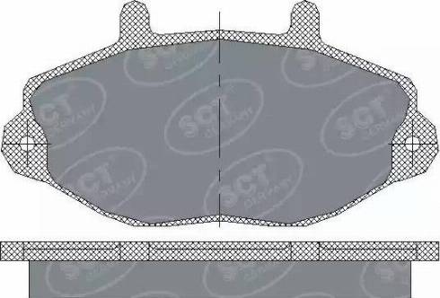 SCT-MANNOL SP 223 PR - Гальмівні колодки, дискові гальма autocars.com.ua