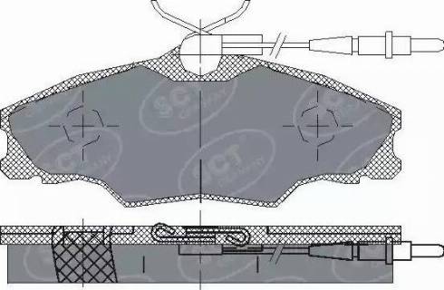 SCT-MANNOL SP 228 PR - Тормозные колодки, дисковые, комплект avtokuzovplus.com.ua