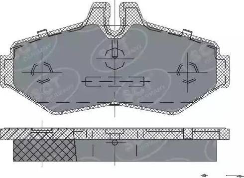 SCT-MANNOL SP 233 PR - Гальмівні колодки, дискові гальма autocars.com.ua