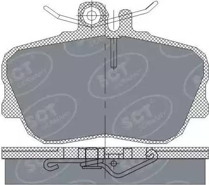 SCT-MANNOL SP 234 PR - Тормозные колодки, дисковые, комплект avtokuzovplus.com.ua