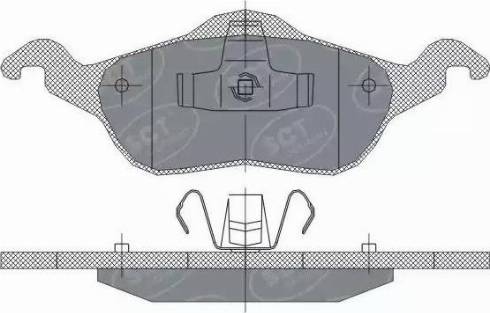 SCT-MANNOL SP 237 PR - Гальмівні колодки, дискові гальма autocars.com.ua