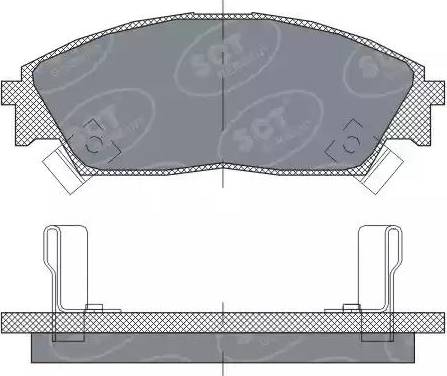 SCT-MANNOL SP 238 PR - Тормозные колодки, дисковые, комплект avtokuzovplus.com.ua