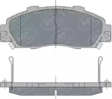 SCT-MANNOL SP 253 PR - Тормозные колодки, дисковые, комплект autodnr.net