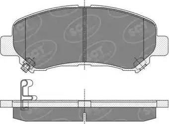 SCT-MANNOL SP 337 PR - Тормозные колодки, дисковые, комплект autodnr.net