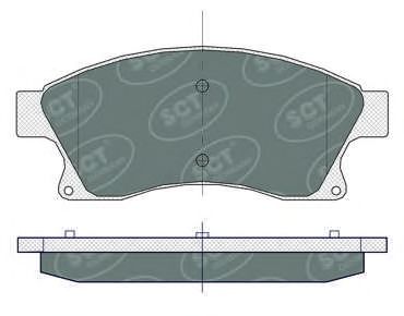 SCT-MANNOL SP359 - Гальмівні колодки, дискові гальма autocars.com.ua