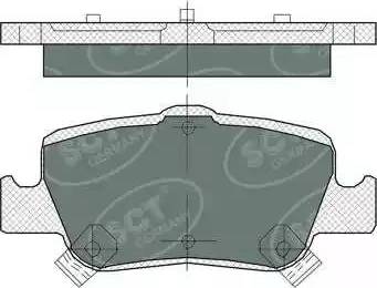 SCT-MANNOL SP 382 PR - Гальмівні колодки, дискові гальма autocars.com.ua