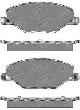 SCT-MANNOL SP 668 PR - Тормозные колодки, дисковые, комплект autodnr.net