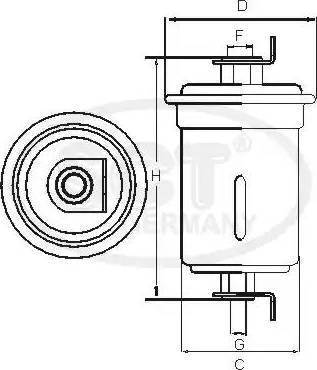 SCT-MANNOL ST 6127 - Топливный фильтр autodnr.net