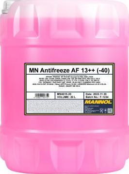 SCT-MANNOL MN4015-20 - Антифриз autodnr.net