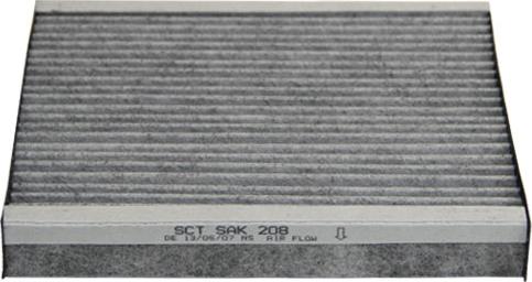 SCT-MANNOL SAK 208 - Фильтр воздуха в салоне autodnr.net
