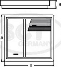SCT-MANNOL SB 2149 - Повітряний фільтр autocars.com.ua
