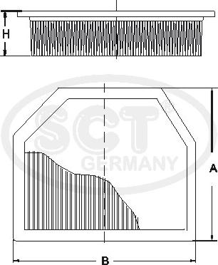 SCT-MANNOL SB 2286 - Повітряний фільтр autocars.com.ua