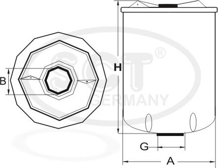 SCT-MANNOL SJ 8251 - Масляний фільтр autocars.com.ua