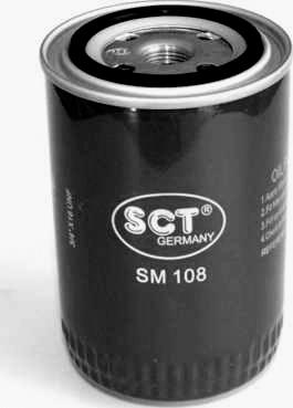 SCT-MANNOL SM 108 - Фильтр масляный AUDI A4 8D. B5 1.9 TDI 96-01 SM 108 SCT autocars.com.ua