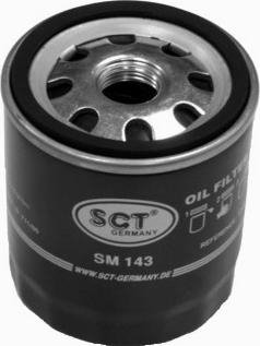 SCT-MANNOL SM 143 - Фильтр масляный FORD Focus II 1.6 TDCi 05- SM 143 SCT autocars.com.ua