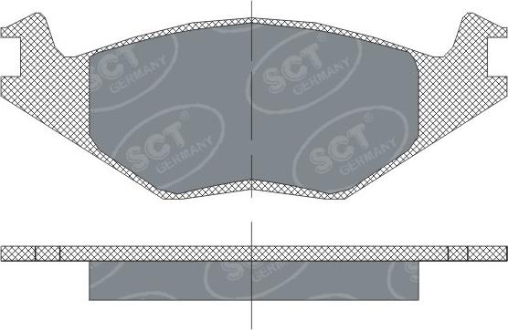 SCT-MANNOL SP 114 PR - Тормозные колодки, дисковые, комплект avtokuzovplus.com.ua