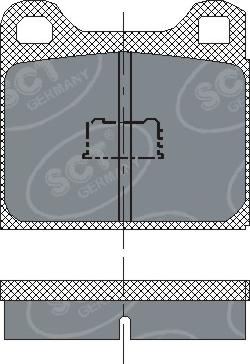 SCT-MANNOL SP 127 PR - Тормозные колодки, дисковые, комплект avtokuzovplus.com.ua