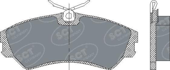 SCT-MANNOL SP 129 PR - Тормозные колодки, дисковые, комплект autodnr.net