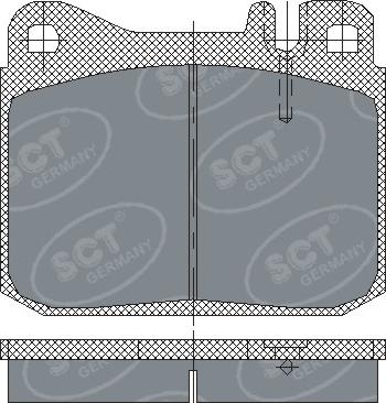 SCT-MANNOL SP 130 PR - Тормозные колодки, дисковые, комплект avtokuzovplus.com.ua