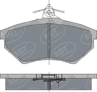 SCT-MANNOL SP 137 PR - Тормозные колодки, дисковые, комплект autodnr.net