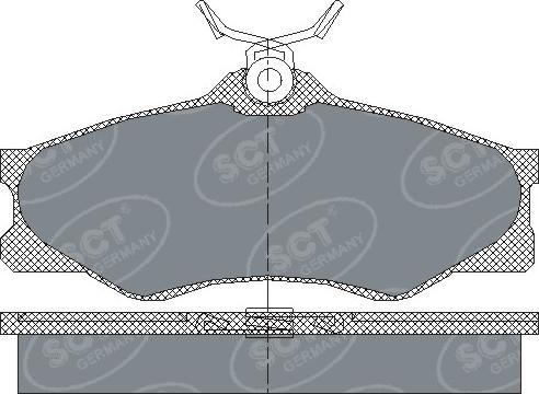 SCT-MANNOL SP 140 PR - Гальмівні колодки, дискові гальма autocars.com.ua