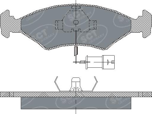 SCT-MANNOL SP 142 PR - Тормозные колодки, дисковые, комплект avtokuzovplus.com.ua