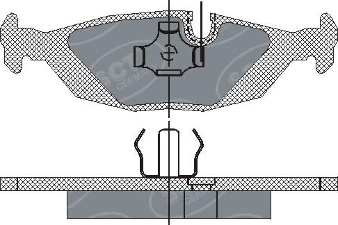 SCT-MANNOL SP 146 PR - Тормозные колодки, дисковые, комплект autodnr.net