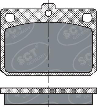 SCT-MANNOL SP 159 PR - Тормозные колодки, дисковые, комплект avtokuzovplus.com.ua